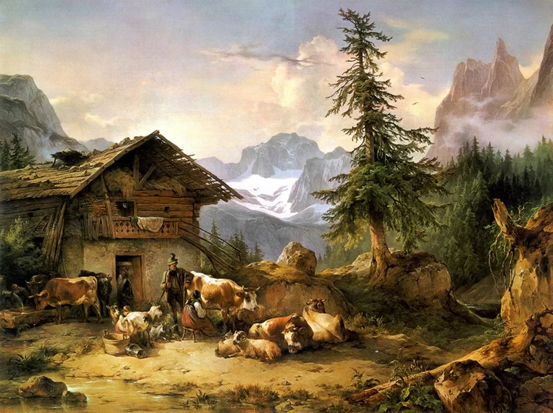 La Gosau Alm con il Dachstein